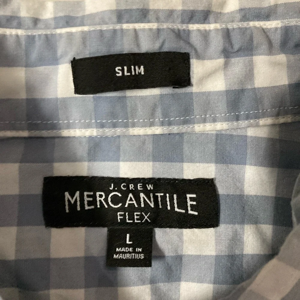 J.‎ Crew Mercantile Flex Men’s Large Slim Fit Button Down Shirt